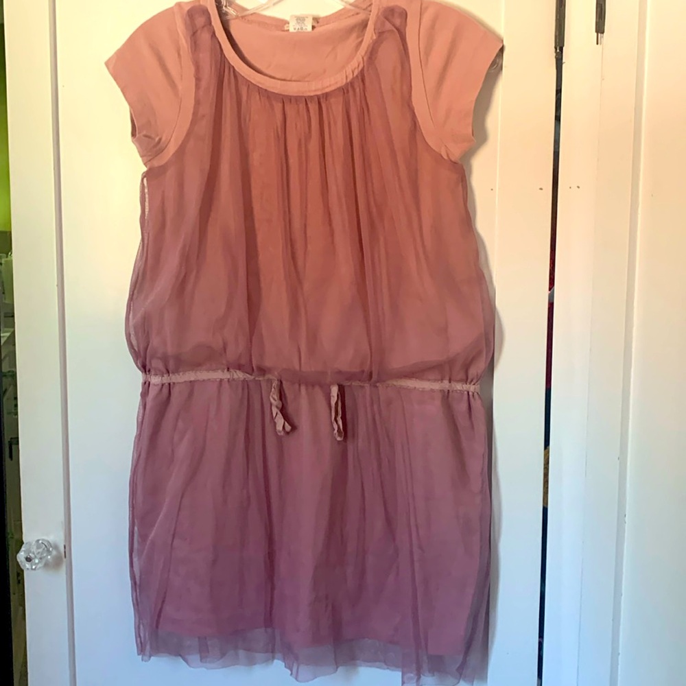 Crewcuts tulle overlay dress